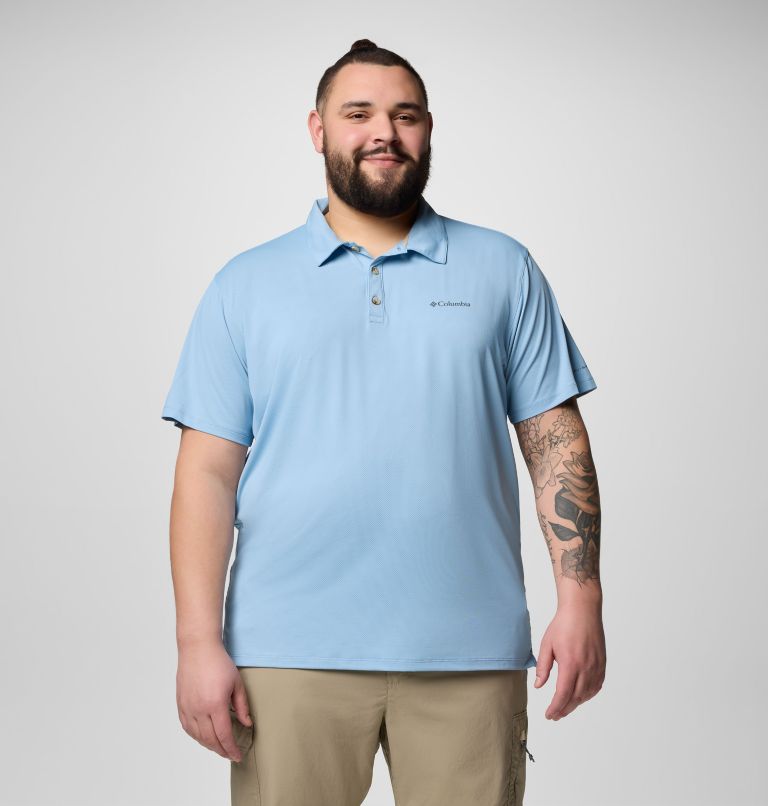 Men's Tech Trail Utility Polo - Big, Color: Ripple Blue, image 1