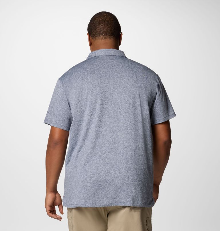 Men's Tech Trail Utility Polo - Big, Color: Collegiate Navy Heather, image 3