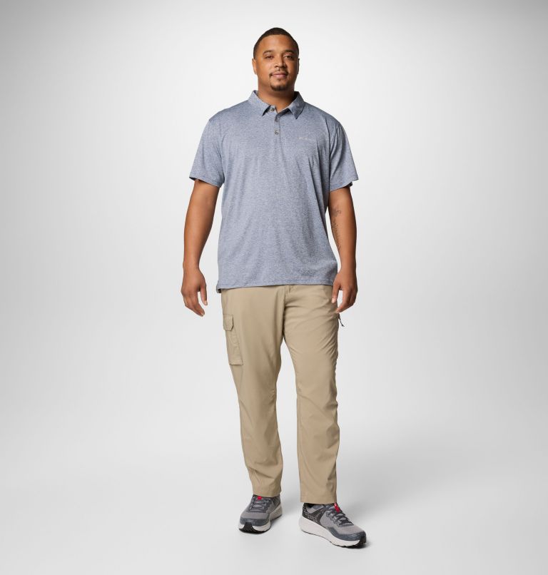 Men's Tech Trail Utility Polo - Big, Color: Collegiate Navy Heather, image 2