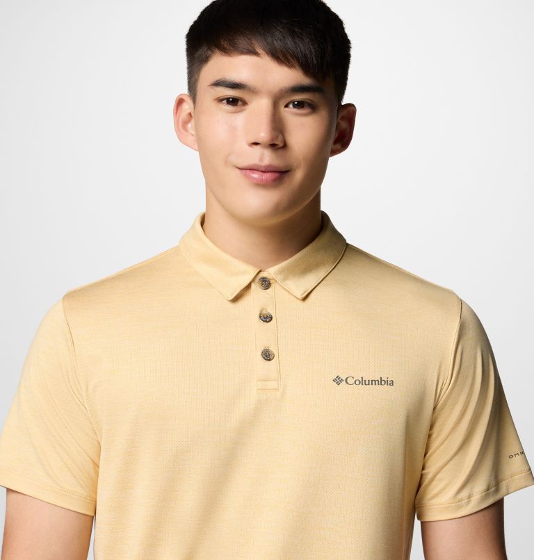 Men's Tech Trail Utility Polo - Big, Color: Sand Dune Heather, image 5