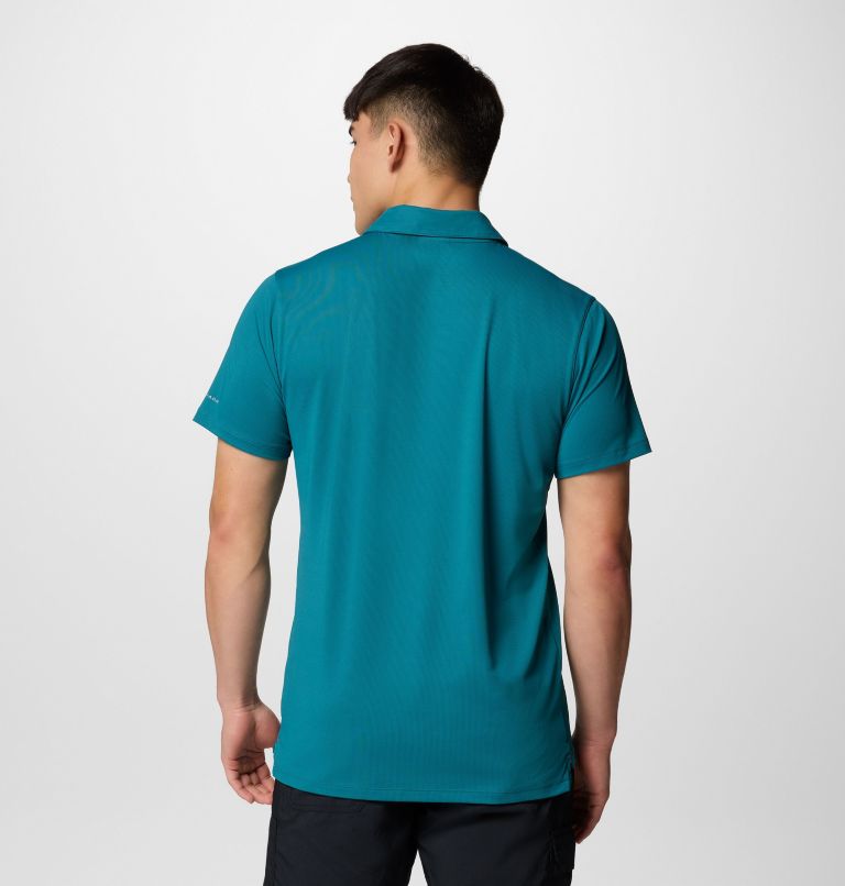 Men's Tech Trail Utility Polo - Tall, Color: River Blue, image 5