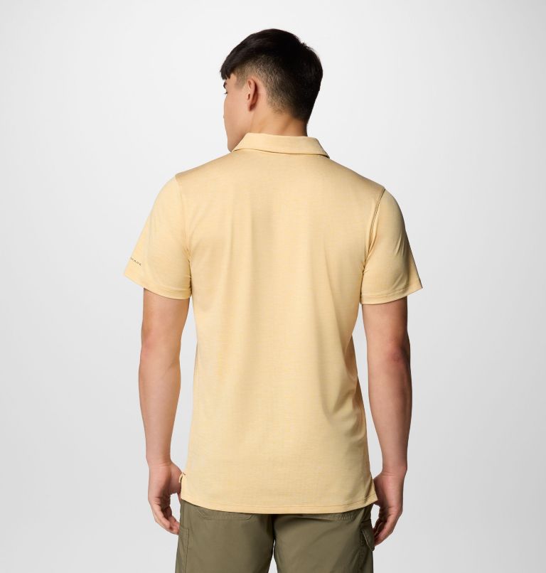 Men's Tech Trail Utility Polo - Tall, Color: Sand Dune Heather, image 3