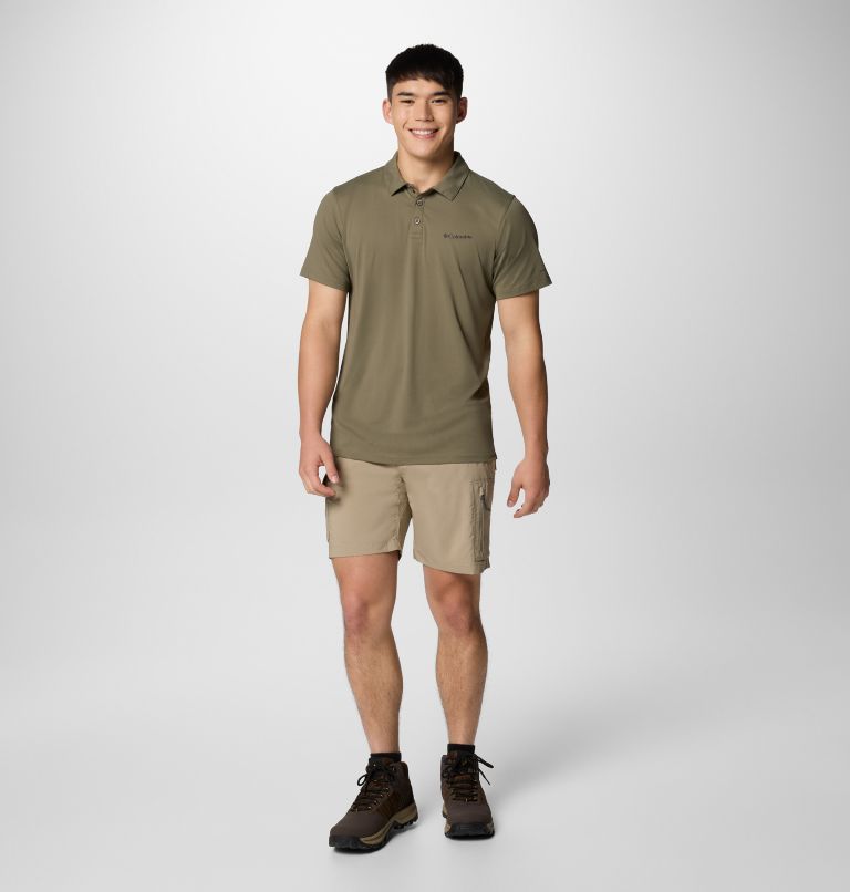 Polo Tech Trail Utility para hombre, Color: Stone Green, image 2