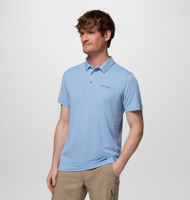 Polo Tech Trail Utility para hombre, Color: Ripple Blue, image 4