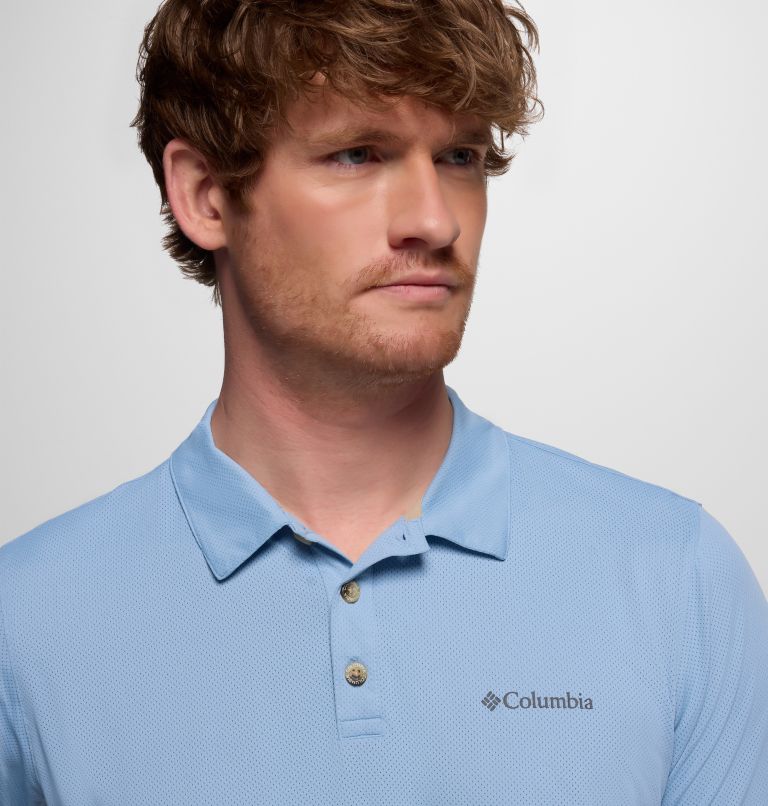 Polo Tech Trail Utility para hombre, Color: Ripple Blue, image 5
