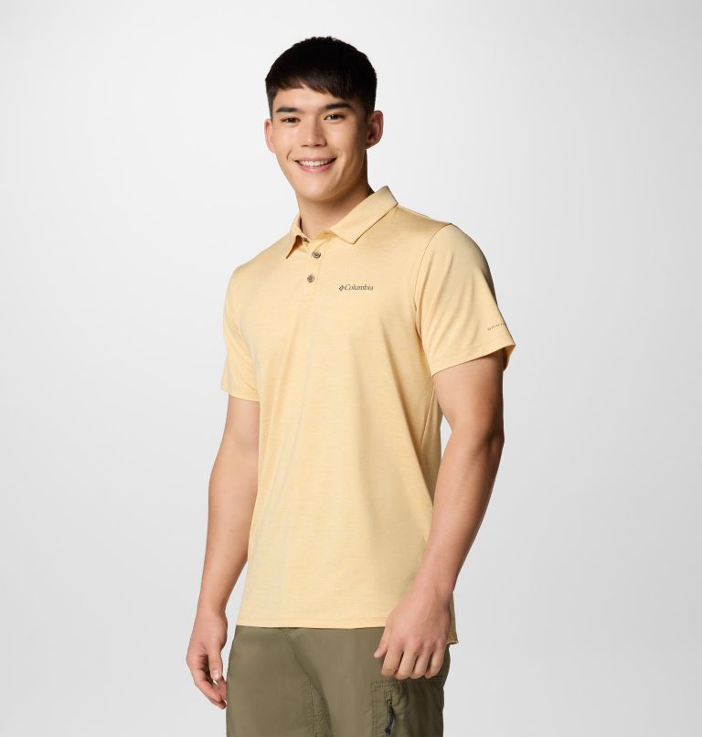 Polo Tech Trail Utility para hombre, Color: Sand Dune Heather, image 4