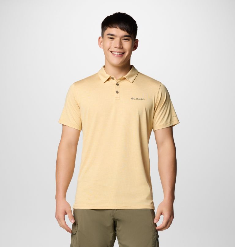 Polo Tech Trail Utility para hombre, Color: Sand Dune Heather, image 1
