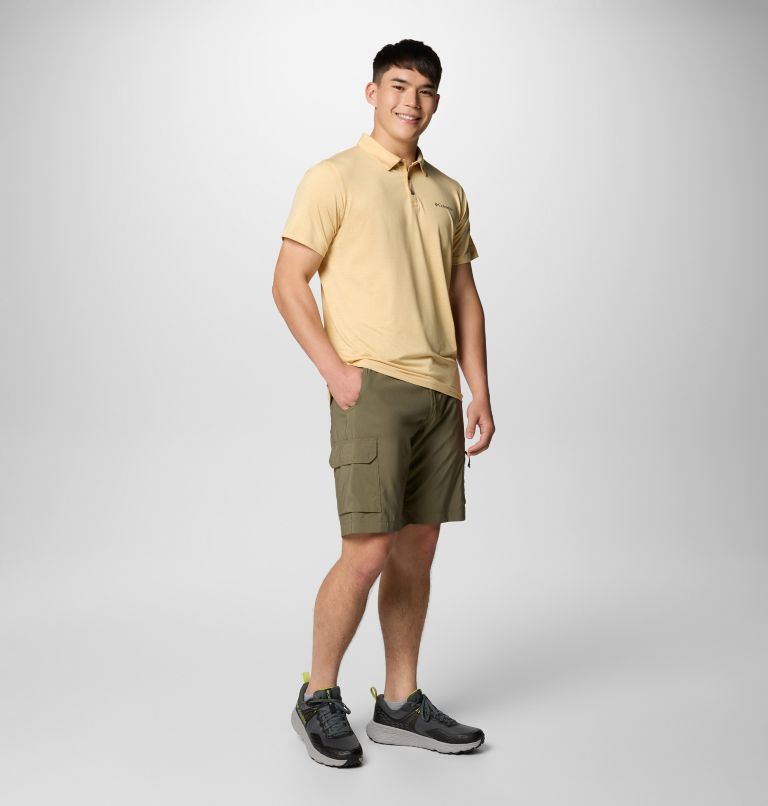 Polo Tech Trail Utility para hombre, Color: Sand Dune Heather, image 2