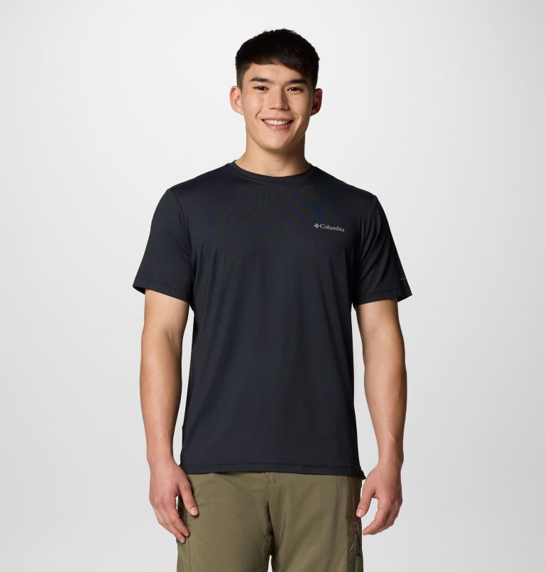 Men's Tech Trail Utility Short Sleeve Crew, Color: Black, image 1