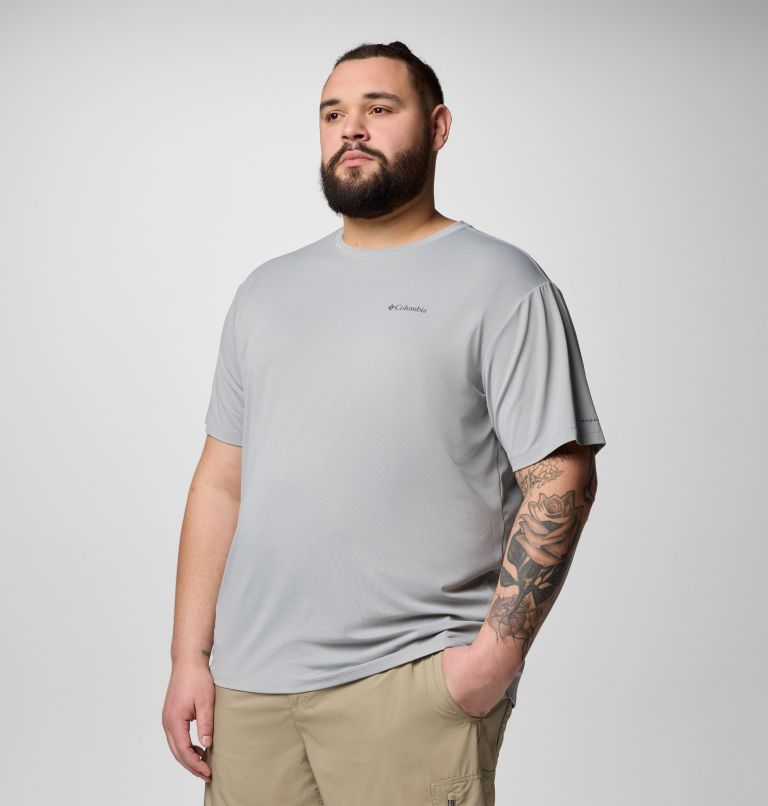Men's Tech Trail Utility Short Sleeve Crew - Big, Color: Columbia Grey, image 4