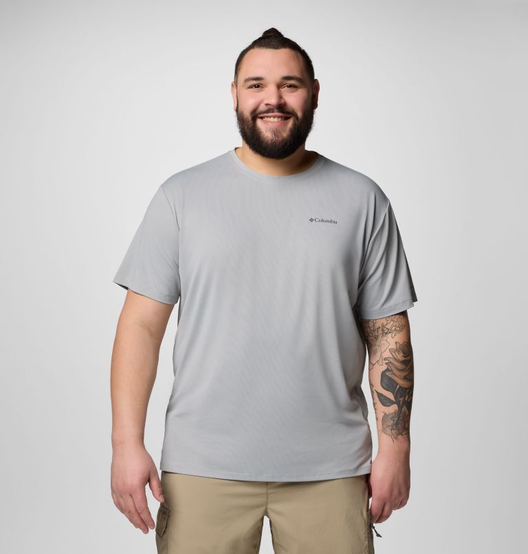 Men's Tech Trail Utility Short Sleeve Crew - Big, Color: Columbia Grey, image 1