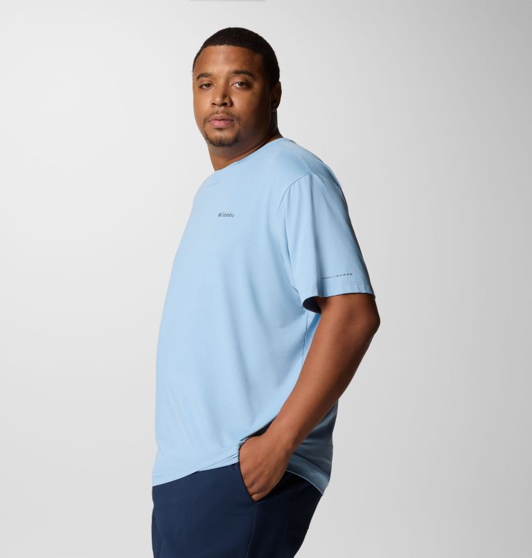 Men's Tech Trail Utility Short Sleeve Crew - Big, Color: Ripple Blue, image 4