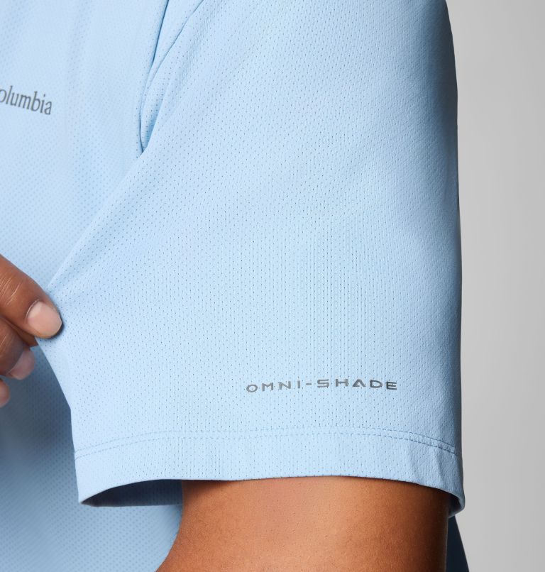 Men's Tech Trail Utility Short Sleeve Crew - Big, Color: Ripple Blue, image 6
