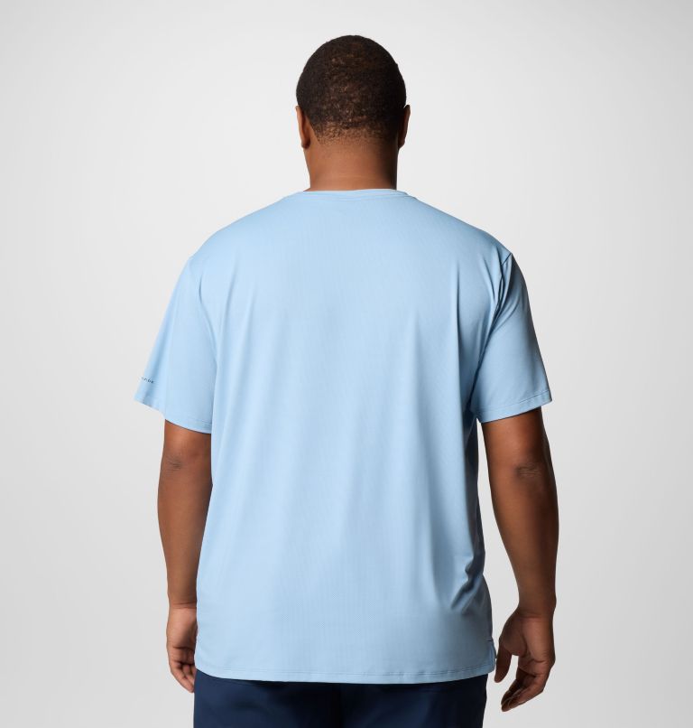 Men's Tech Trail Utility Short Sleeve Crew - Big, Color: Ripple Blue, image 3