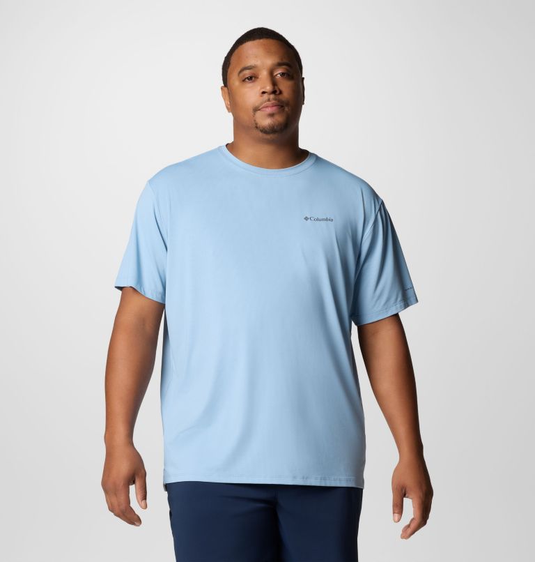 Men's Tech Trail Utility Short Sleeve Crew - Big, Color: Ripple Blue, image 1