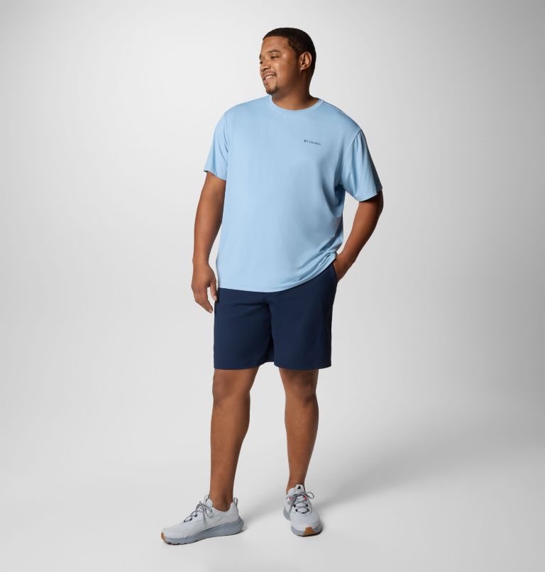 Men's Tech Trail Utility Short Sleeve Crew - Big, Color: Ripple Blue, image 2