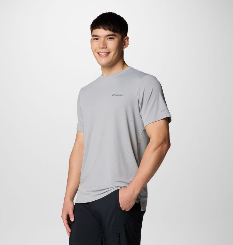 Men's Tech Trail Utility Short Sleeve Crew - Tall, Color: Columbia Grey, image 4