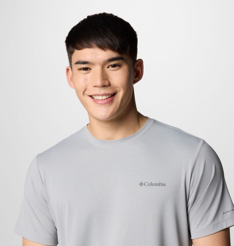 Men's Tech Trail Utility Short Sleeve Crew - Tall, Color: Columbia Grey, image 5