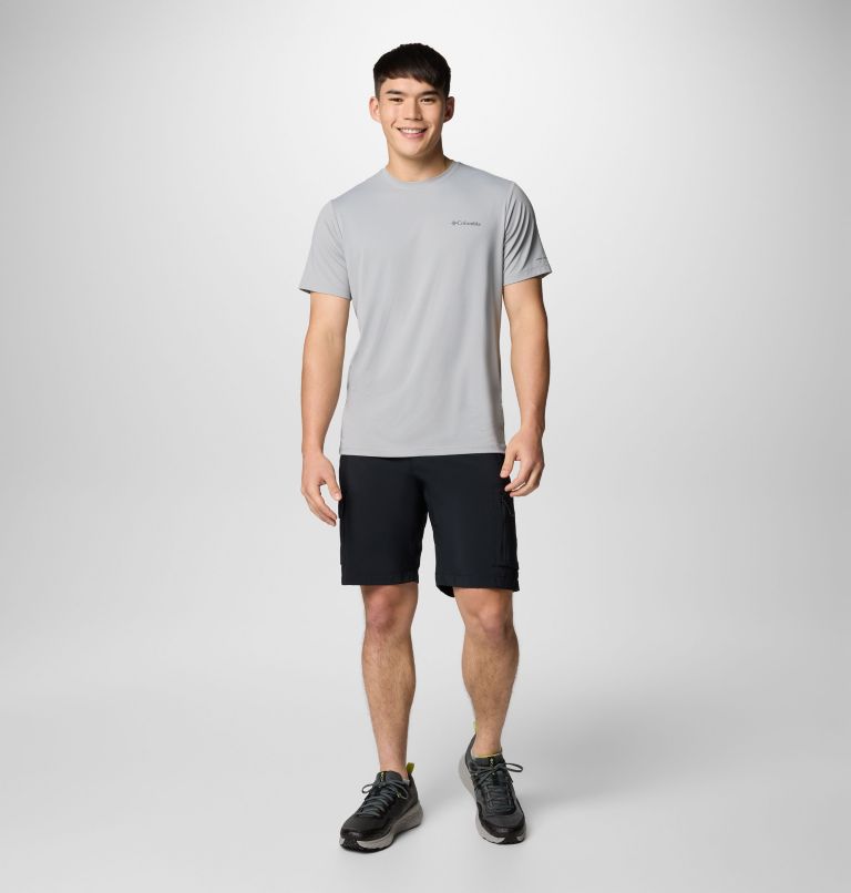 Men's Tech Trail Utility Short Sleeve Crew - Tall, Color: Columbia Grey, image 2
