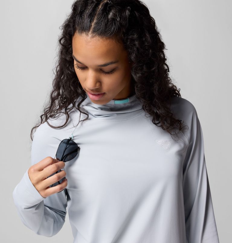 Women's PFG Wild Cast Sun Hoodie, Color: Cirrus Grey, image 5