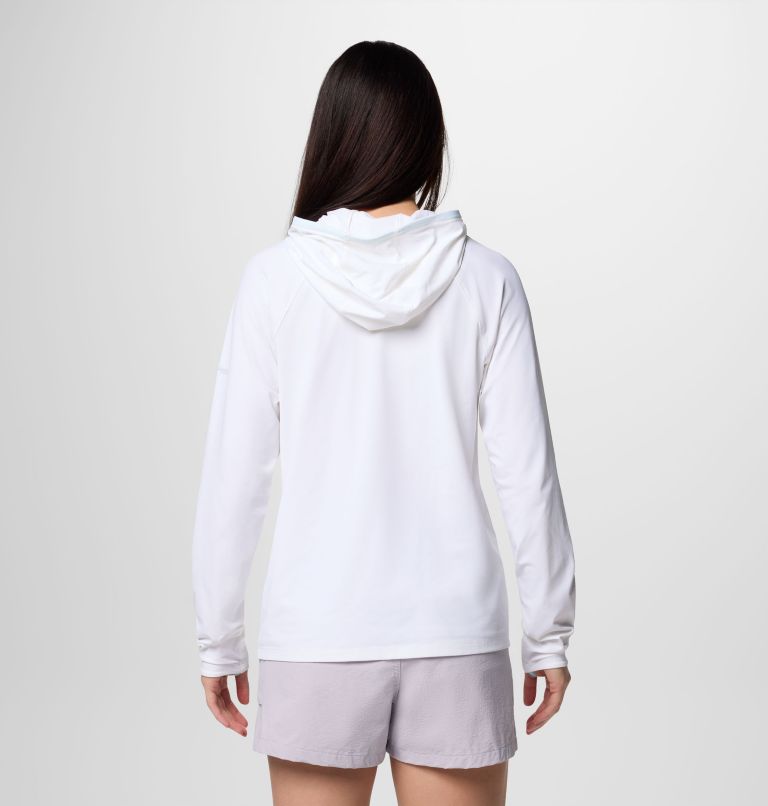 Women's PFG Wild Cast Sun Hoodie, Color: White, image 2