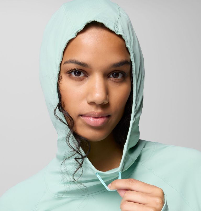 Women's PFG Wild Cast Sun Hoodie, Color: Misty Jade, image 5
