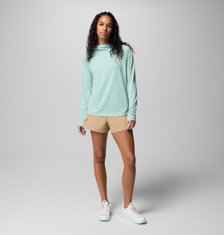 Women's PFG Wild Cast Sun Hoodie, Color: Misty Jade, image 2
