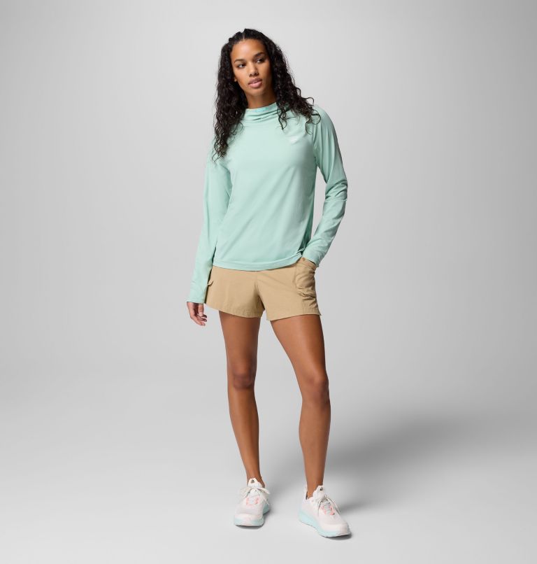 Women's PFG Wild Cast Sun Hoodie, Color: Misty Jade, image 8