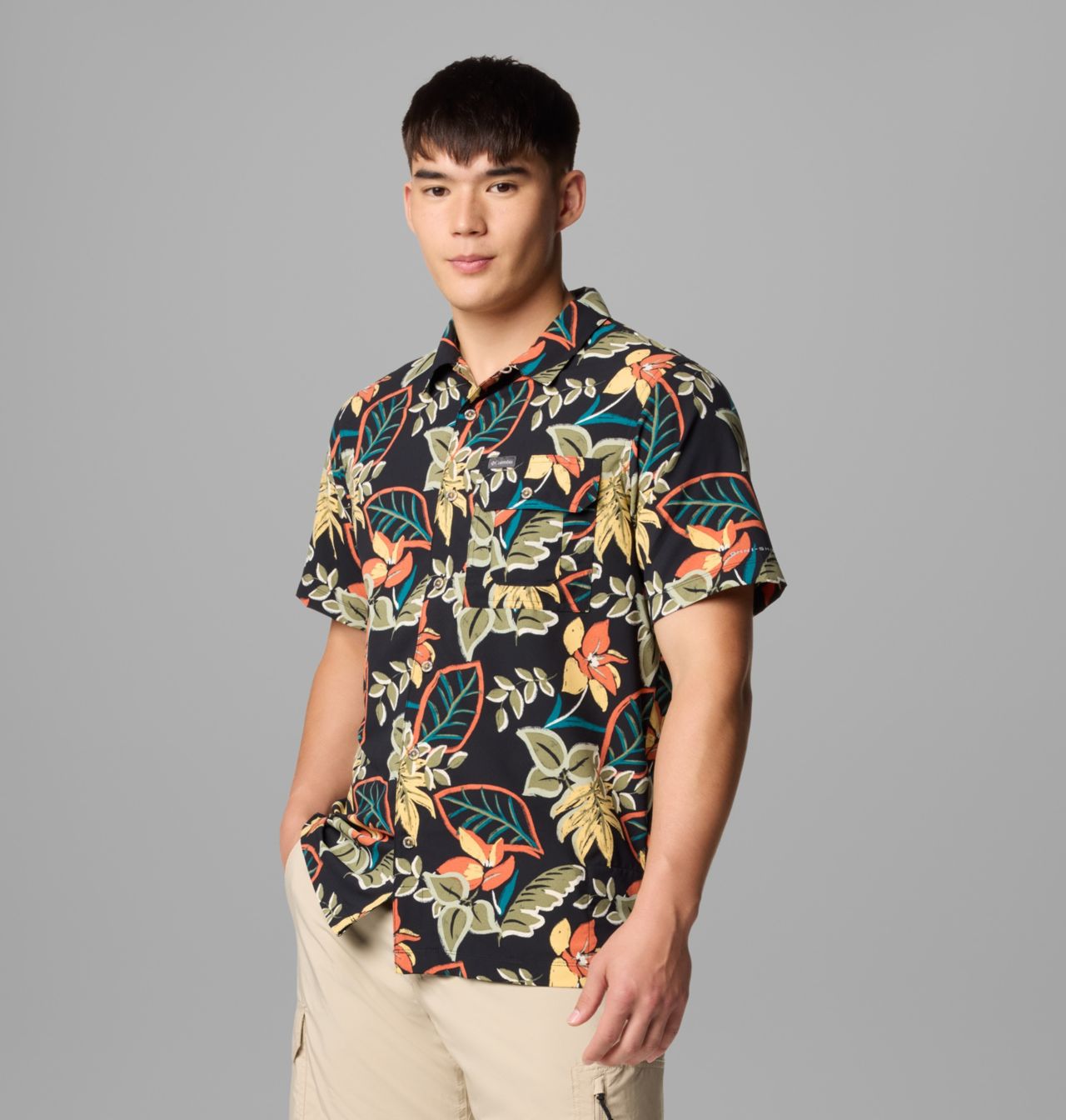 Men's Tech Trail™ Utility Printed Woven Short Sleeve Shirt 4
