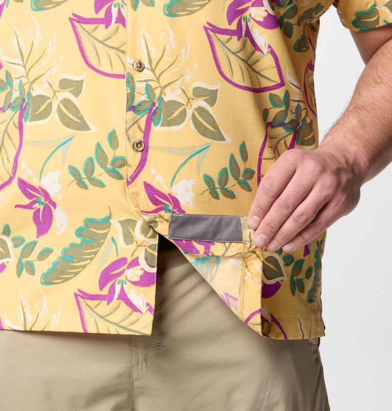Homme Chemise tissée utilitaire à manches courtes imprimée Tech Trail - Tailles fortes, Color: Sand Dune Pasteled, image 7
