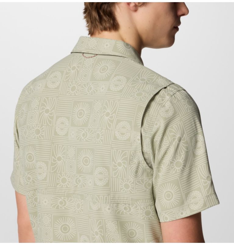 Tech Trail Utility Printed Woven SS, Color: Safari Blazing Trails, image 5