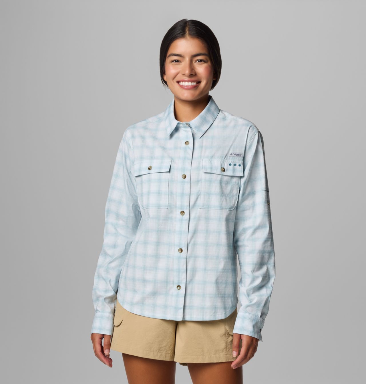 Women's PFG Wild Cast™ Performance Yarn Dye Long Sleeve Shirt 1