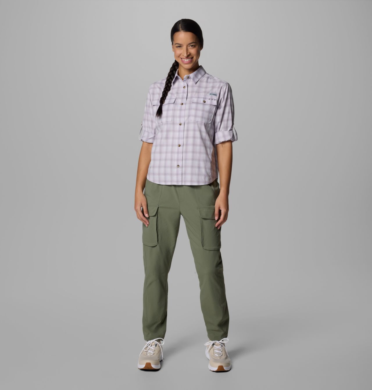 Women's PFG Wild Cast™ Performance Yarn Dye Long Sleeve Shirt | 551 | XXL 9