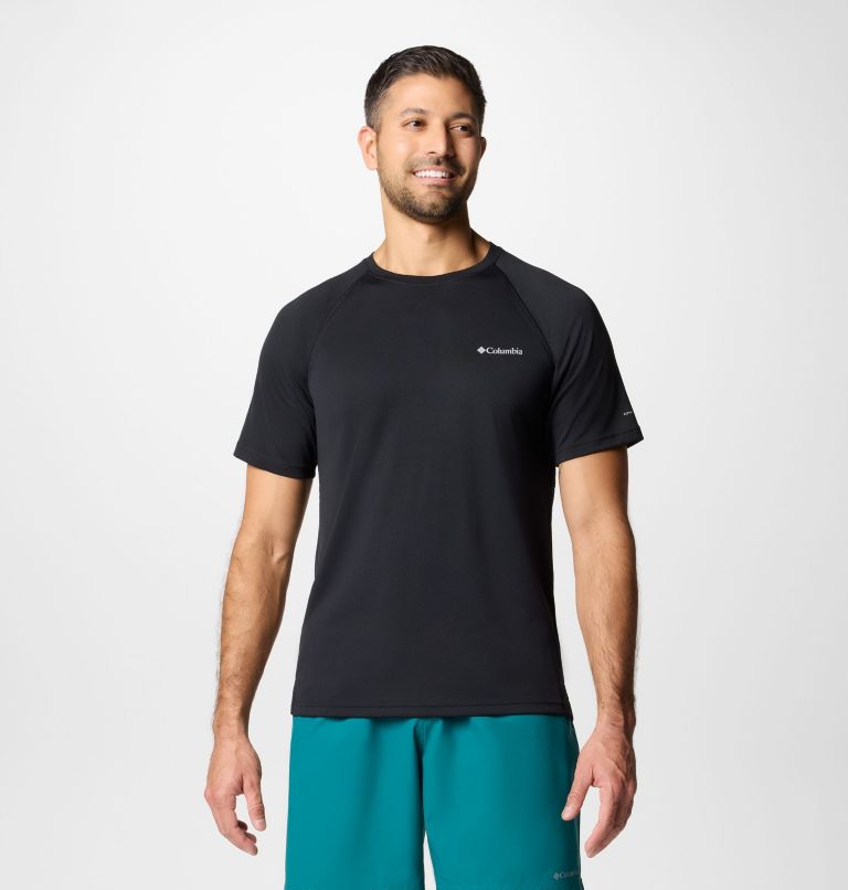 Men's Alpine Chill Pro Short Sleeve Crew Shirt, Color: Black, image 1