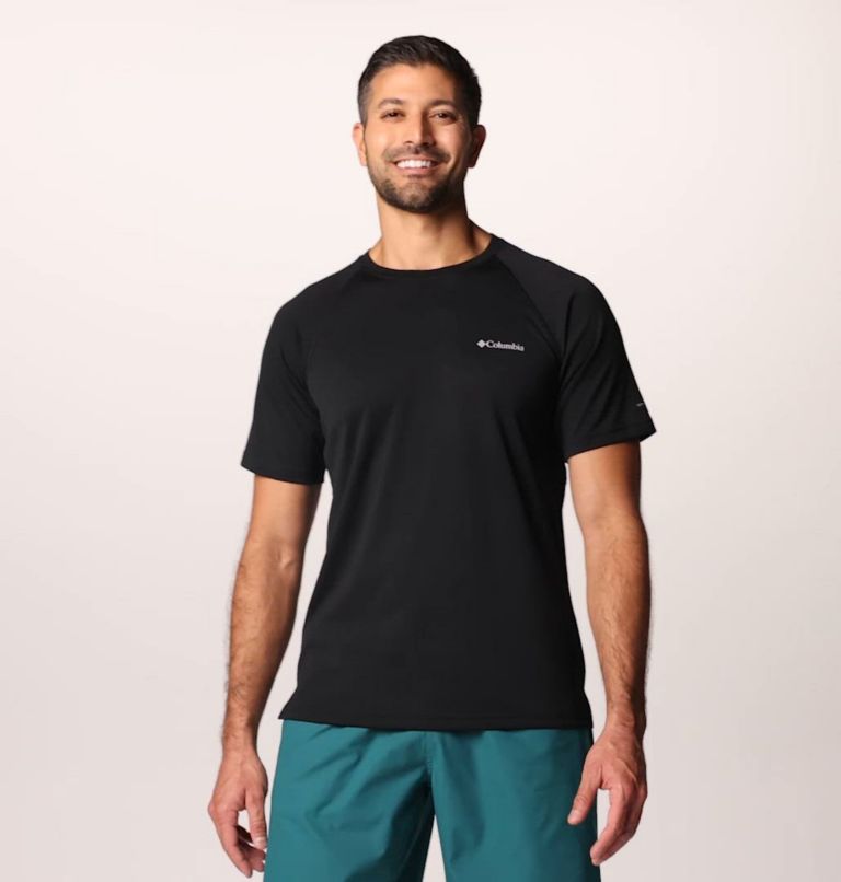 Men's Alpine Chill Pro Short Sleeve Crew Shirt, Color: Black