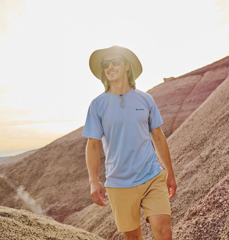 Men's Alpine Chill Pro Short Sleeve Crew Shirt, Color: Ripple Blue, image 6