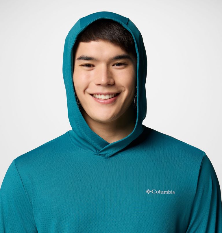 Men's Tech Trail Utility Hoodie, Color: River Blue, image 5