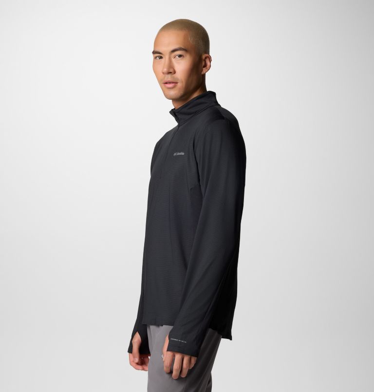 Demi-zip Technique Three Pitch Homme, Color: Black, image 3