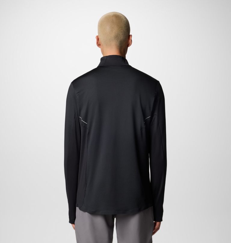 Demi-zip Technique Three Pitch Homme, Color: Black, image 2