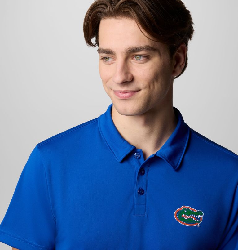 Men's Collegiate Fair Catch Polo, Color: FLA - Azul, image 4