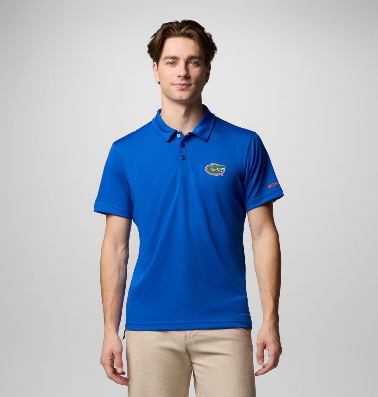 Men's Collegiate Fair Catch Polo, Color: FLA - Azul, image 1