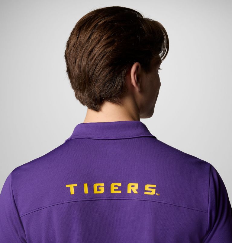 CLG Fair Catch Polo | 517 | S, Color: LSU - Vivid Purple, image 5