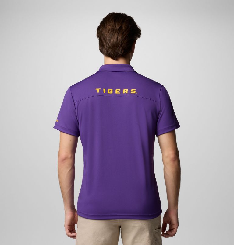 CLG Fair Catch Polo | 517 | S, Color: LSU - Vivid Purple, image 2