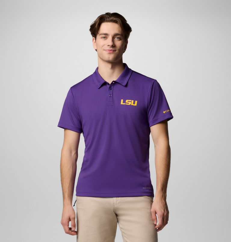 CLG Fair Catch Polo | 517 | S, Color: LSU - Vivid Purple, image 1