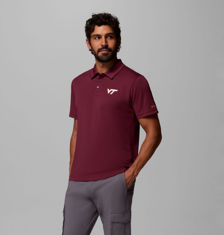 Men's Collegiate Fair Catch Polo - Virginia Tech, Color: VT - Deep Maroon, image 4