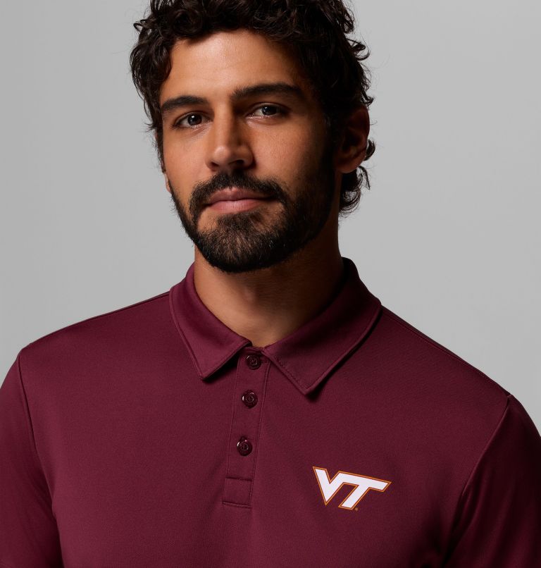 Men's Collegiate Fair Catch Polo - Virginia Tech, Color: VT - Deep Maroon, image 5