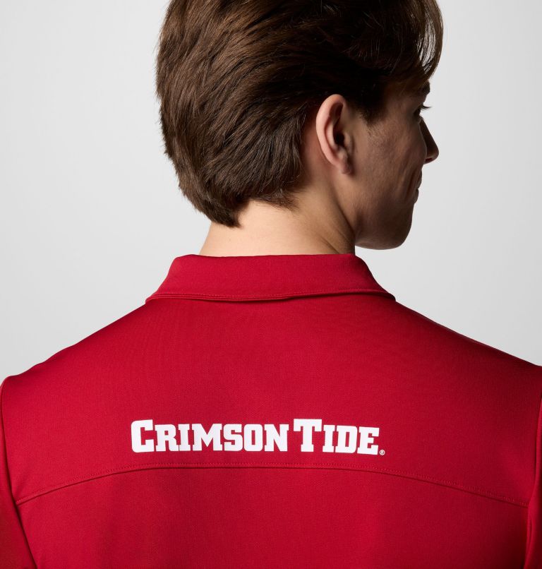 Men's Collegiate Fair Catch Polo, Color: ALA - Red velvet, image 5