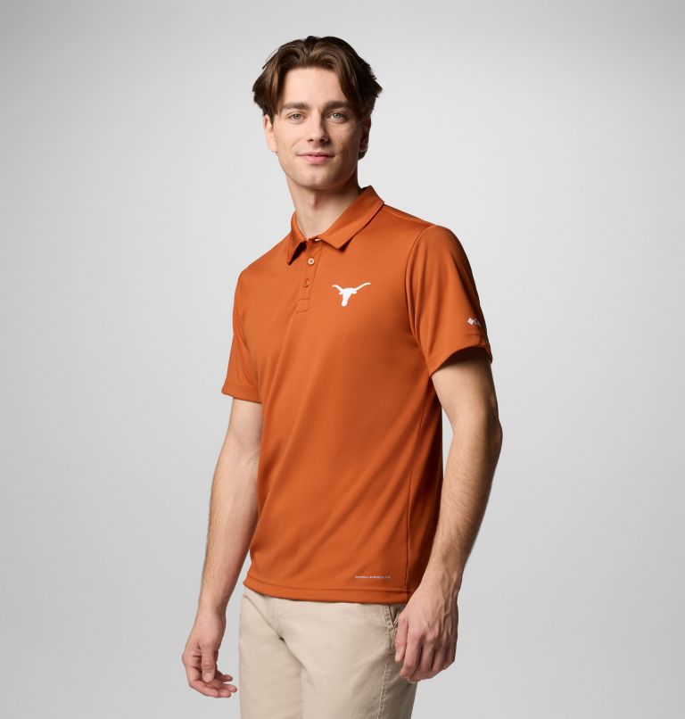 Men's Collegiate Fair Catch Polo, Color: TEX - Cedar, image 3