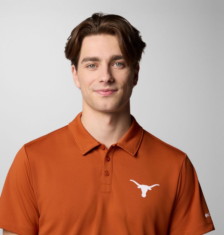 Men's Collegiate Fair Catch Polo, Color: TEX - Cedar, image 4