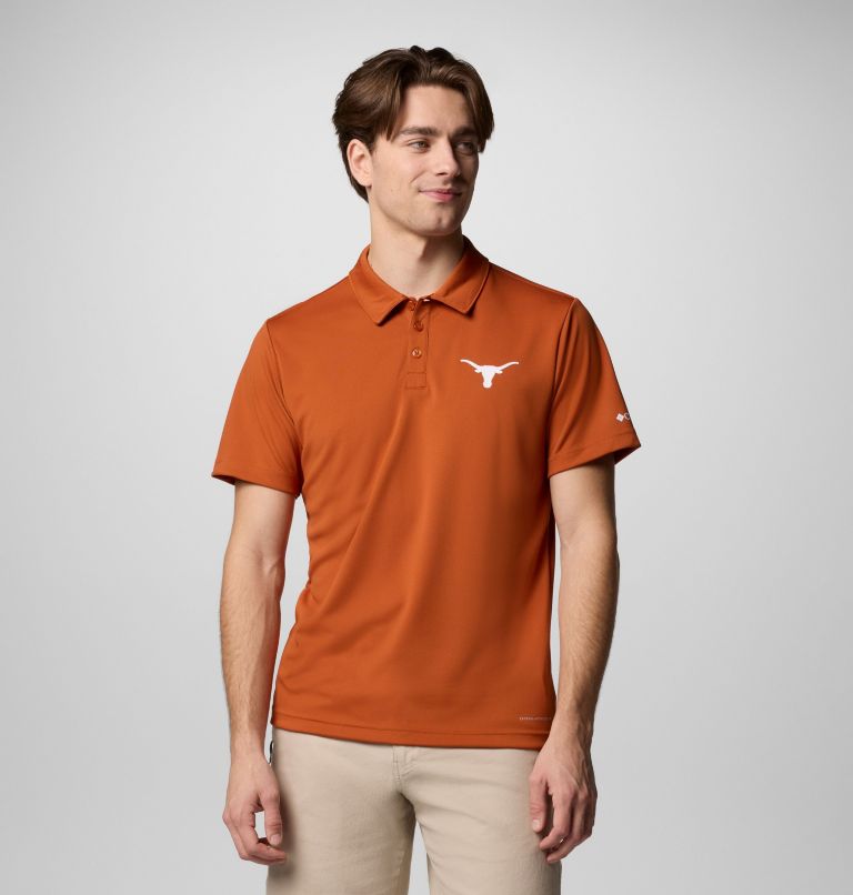 Men's Collegiate Fair Catch Polo, Color: TEX - Cedar, image 1